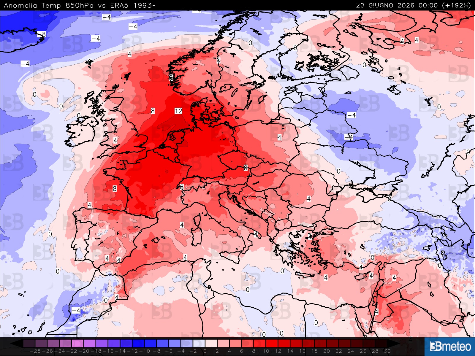 3BMETEO.COM: “intensa e duratura ondata di caldo in arrivo, picchi di oltre 38°C”