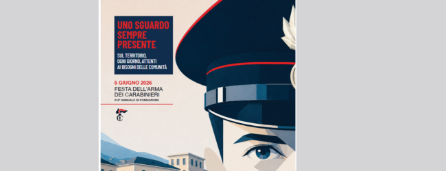 Venerdì 5 Giugno il 212° Annuale di Fondazione dell’Arma dei Carabinieri