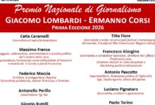 San Lorenzello ospita la prima edizione del Premio Nazionale di Giornalismo “Giacomo Lombardi – Ermanno Corsi”