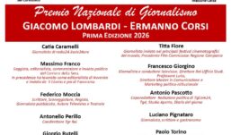 San Lorenzello ospita la prima edizione del Premio Nazionale di Giornalismo “Giacomo Lombardi – Ermanno Corsi”