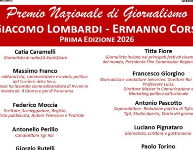 San Lorenzello ospita la prima edizione del Premio Nazionale di Giornalismo “Giacomo Lombardi – Ermanno Corsi”