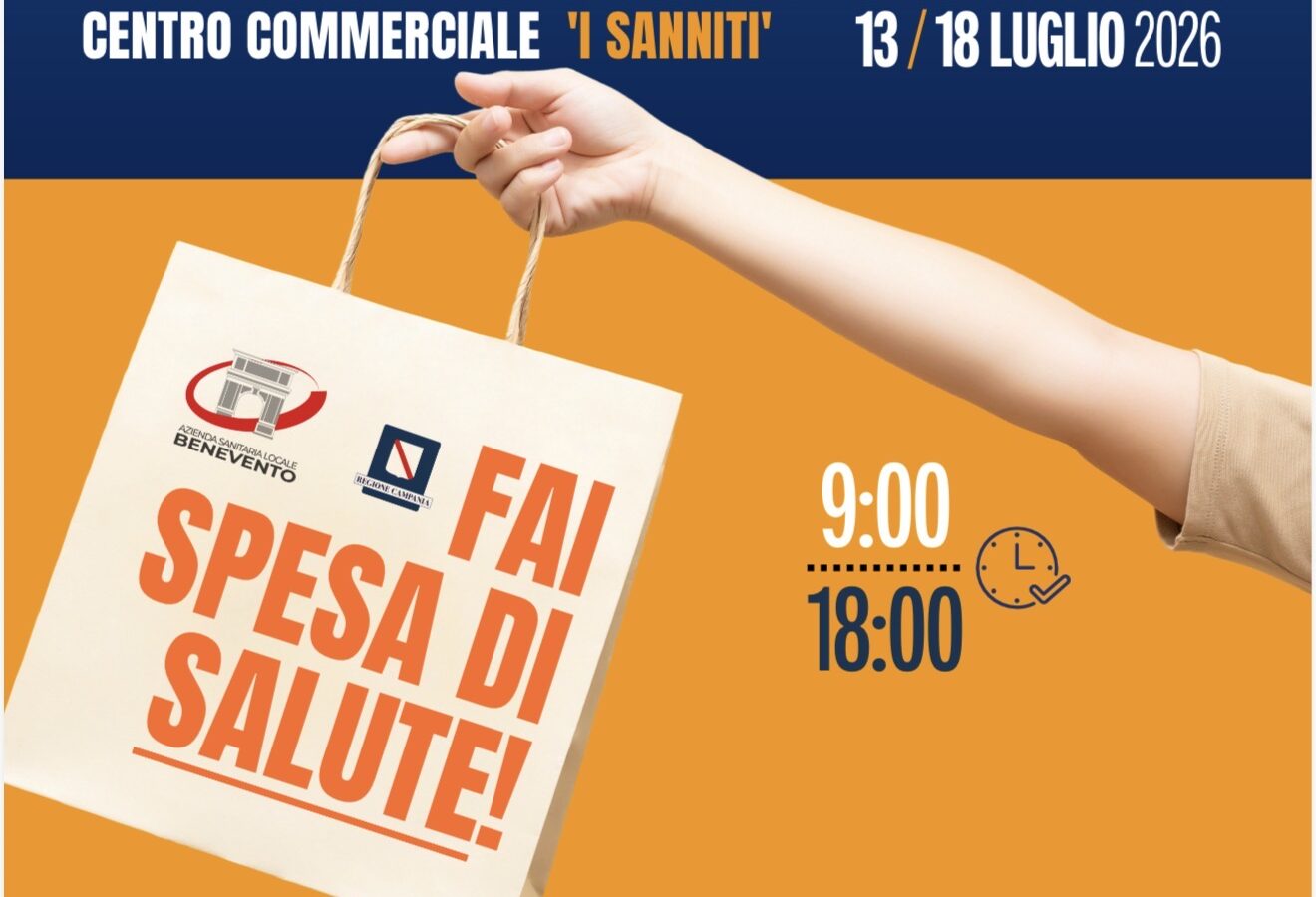 L’ASL Benevento porta la prevenzione oncologica anche negli ipermercati della città