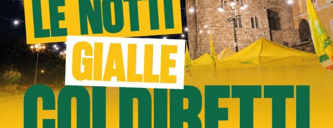 Coldiretti, in piazza Castello le ”Notti gialle”