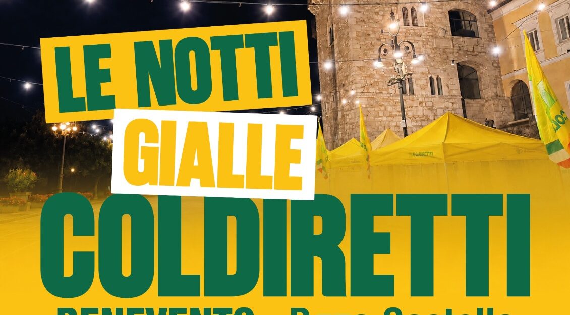Coldiretti, in piazza Castello le ”Notti gialle”