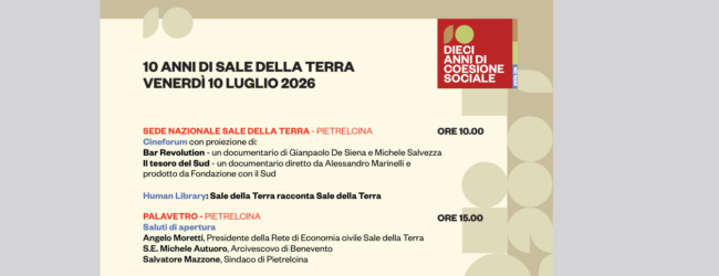 “Sale della Terra”, al via le celebrazioni per i dieci anni della rete di economia civile