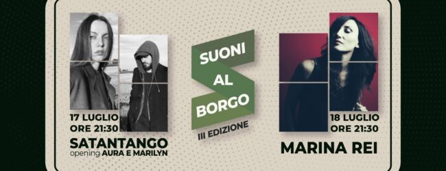Campolattaro, torna “Suoni al Borgo” con Marina Rei, Satantango, Massimo Palma e Piergiorgio Pardo