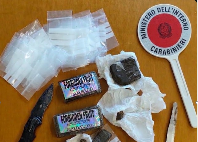 San Nicola Manfredi, minorenne arrestato per droga: sequestrati 270 grammi di hashish
