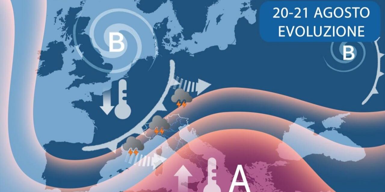 Meteo, nuova ondata di maltempo al Centro-Nord. Al Sud torna il gran caldo fino a 38 gradi