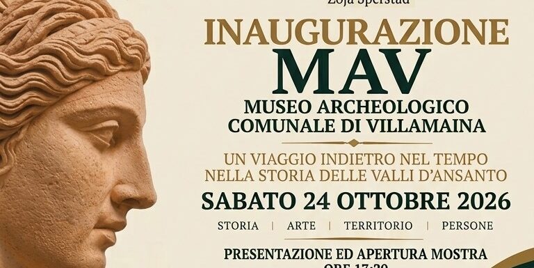 Villamaina, inaugura il Museo Archeologico Comunale “Paolino Macchia”: apre la mostra “Le valli e la Dea”