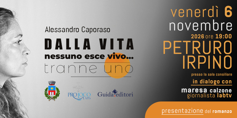 “Dalla vita nessuno esce vivo… tranne uno”, il tour di Alessandro Caporaso fa tappa a Petruro Irpino