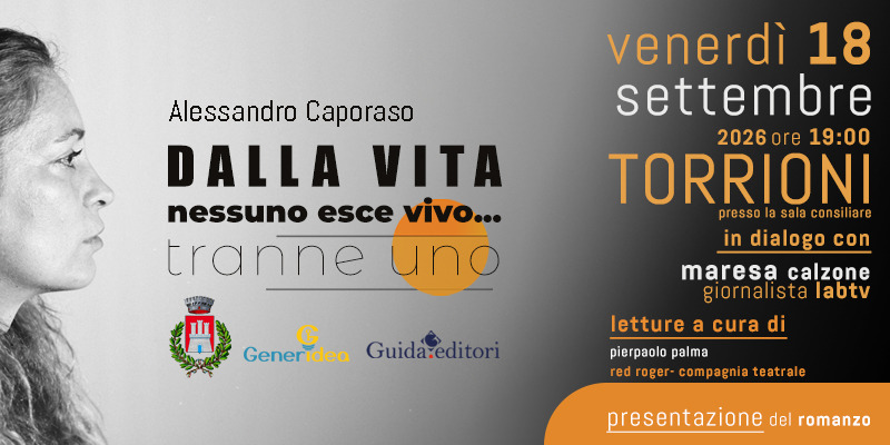 “Dalla vita nessuno esce vivo… tranne uno”: Alessandro Caporaso presenta a Torrioni il suo romanzo